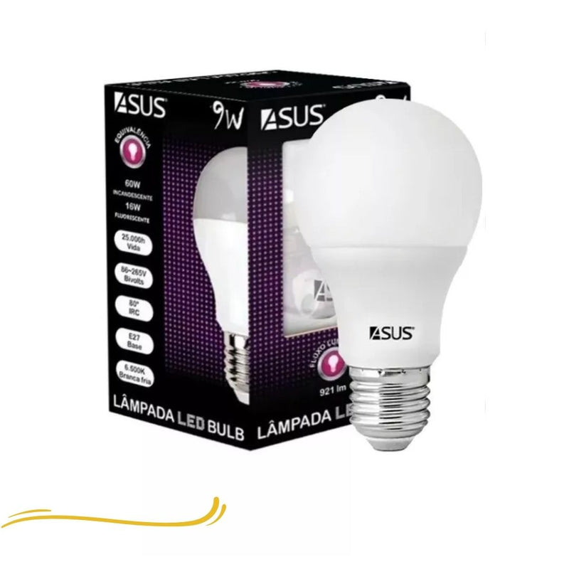 Lâmpada LED A60 9W 6500K Bivolt