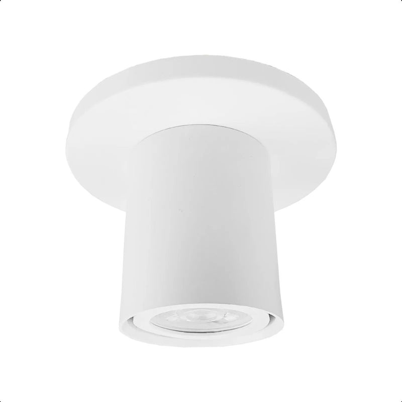 Spot Sobrepor TGT490C Direcionável Redondo Gu10 Com Canopla