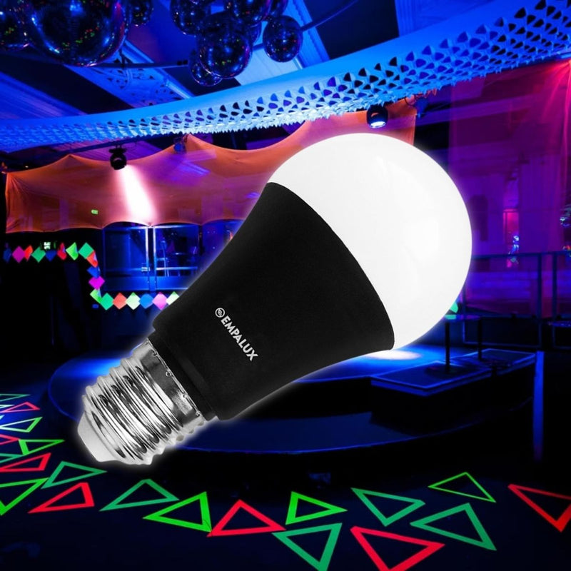 Lâmpada Bulbo Luz Negra LED 9W Bivolt E27