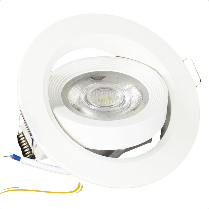 Spot LED Embutir Par20 Redondo 7W 6000K Branco Frio Bivolt